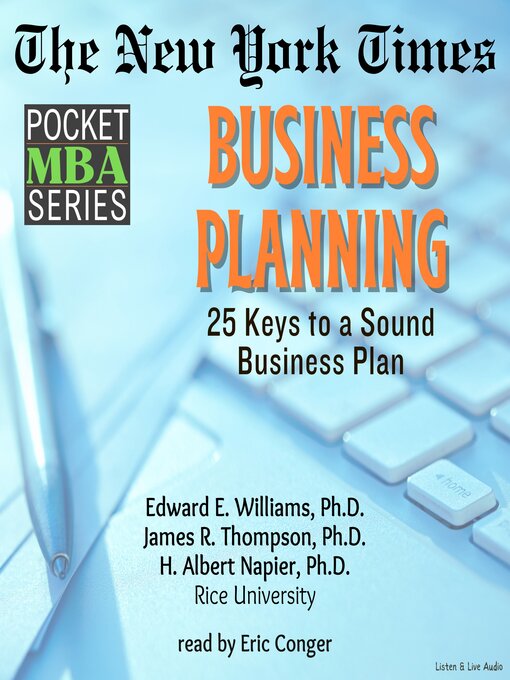 Title details for Business Planning by Edward E. Williams - Wait list